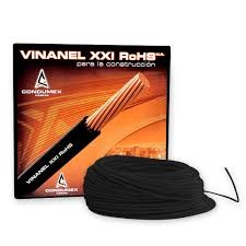 Cable VINANel negro Caja 100 20 AWG SKU: CAVIN20N