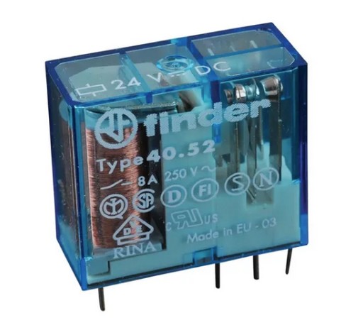 Finder Relevador Mini 8Amp 12Vcd 2P2T 8 Pin SKU: 40.52.9.012.0000