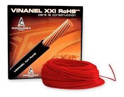 Cable VINANel rojo 6 AWG por metro SKU: CAVIN6R-MTO
