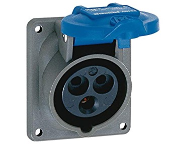 Legrand Toma Empotrar 2P+T 16A 200/250V 6H Azul Ip44 Hypra SKU: 52022