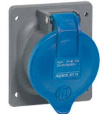 Legrand Toma Empotrar 3P+N+T 32A 200/250V 9H Azul Ip44 Hypra SKU: 52720